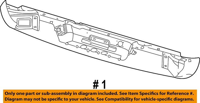 Mopar OEM Black Rear Bumper 02-09 Dodge Ram - Click Image to Close